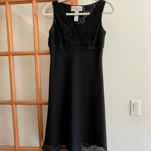 Evan Picone Black Lace Dress